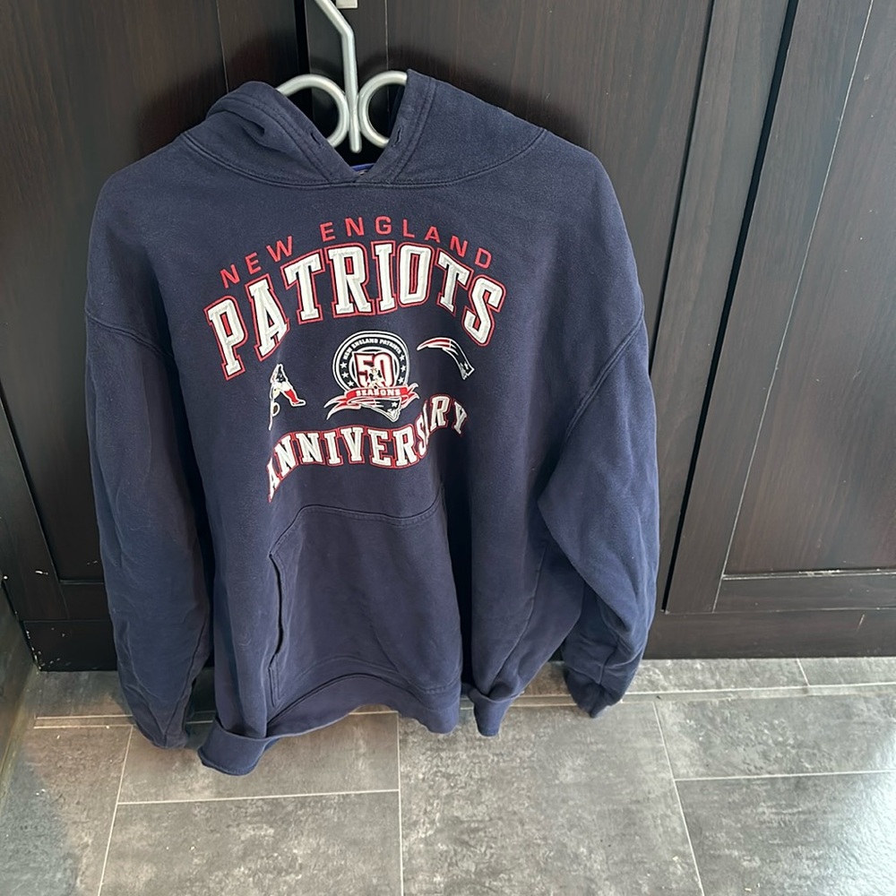 patriots 50th aniversary sweater